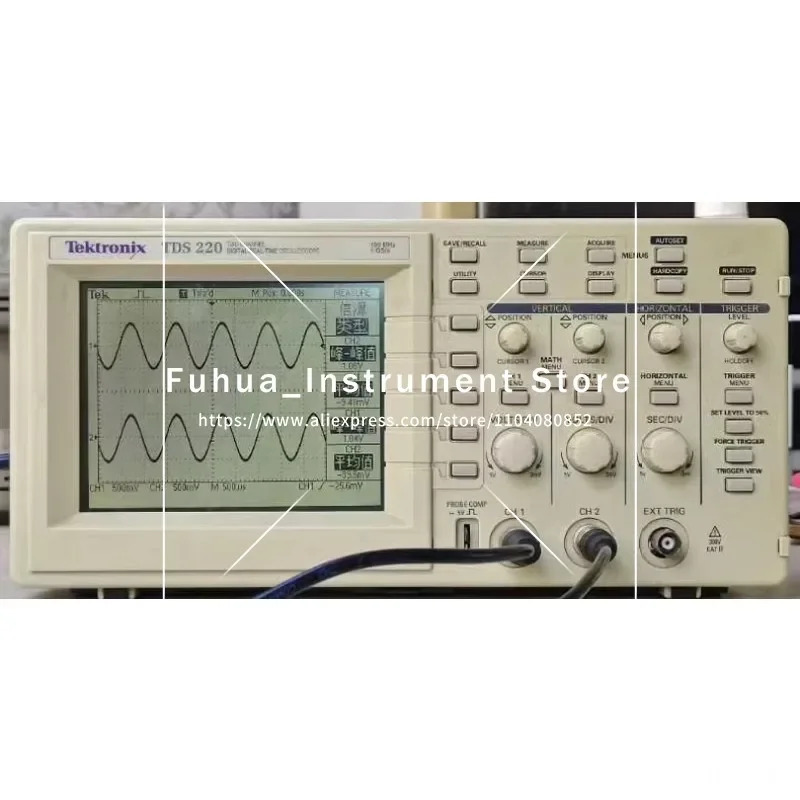 텍트로닉스 TDS220 100Mhz 디지털 오실로스코프 1 Msa/S 2 채널 리퍼 ik