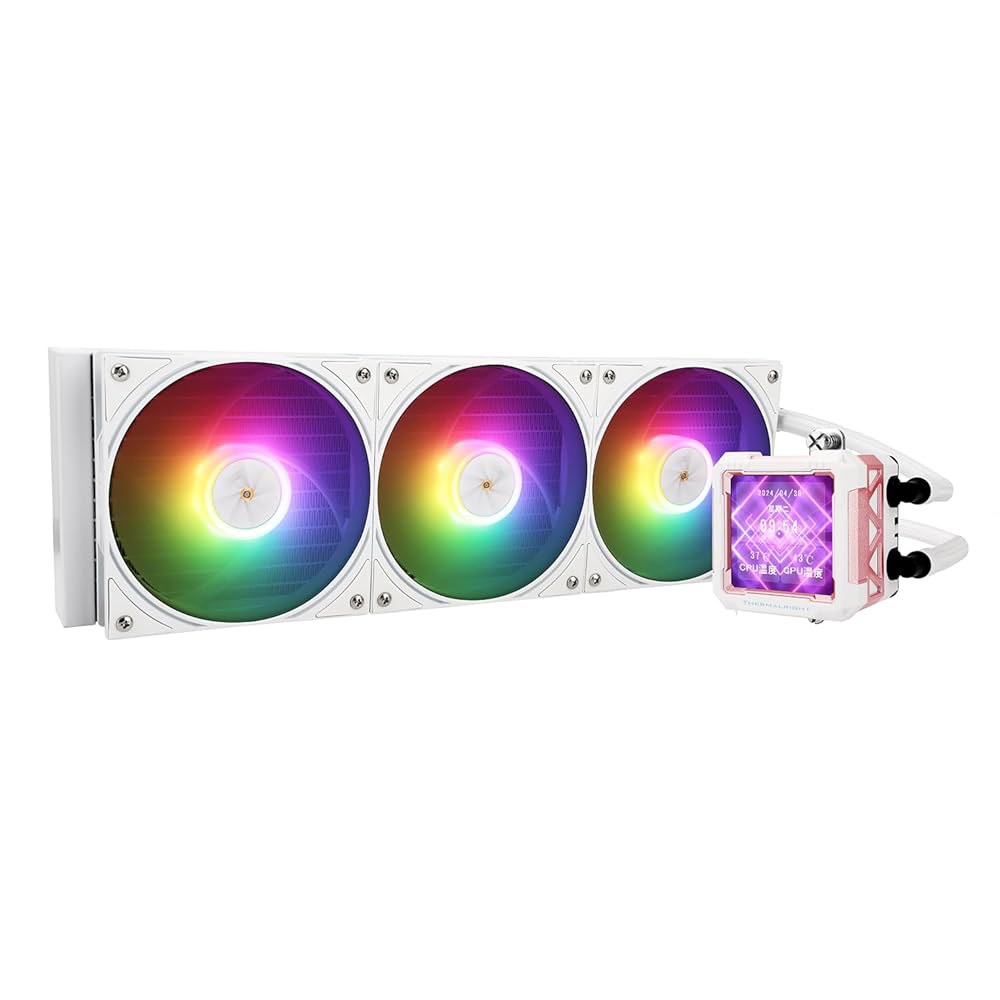 Thermalright FW PRO 360 ARGB Mew CPU AIO 쿨러, 320 해상도의 IPS LCD 화면, AM5 & Intel 1700 / 1851용, 2.73인치 - 상품 이미지