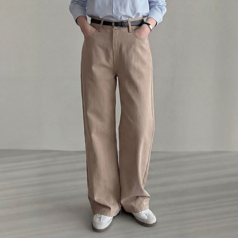 화이트진 블랙진 세미와이드청바지 이미지 6