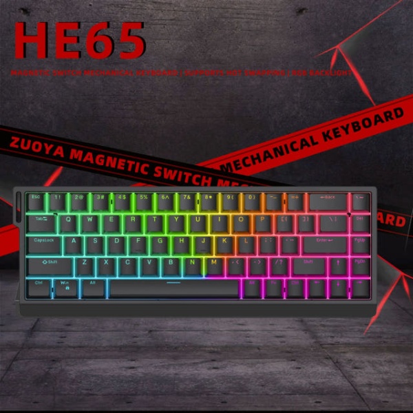 프리미엄 ZUOYA 8K HE30 무선 블루투스 RGB 기계식 게이밍 백라이트 고속 블랙 HE30 블랙 - 상세 이미지 3