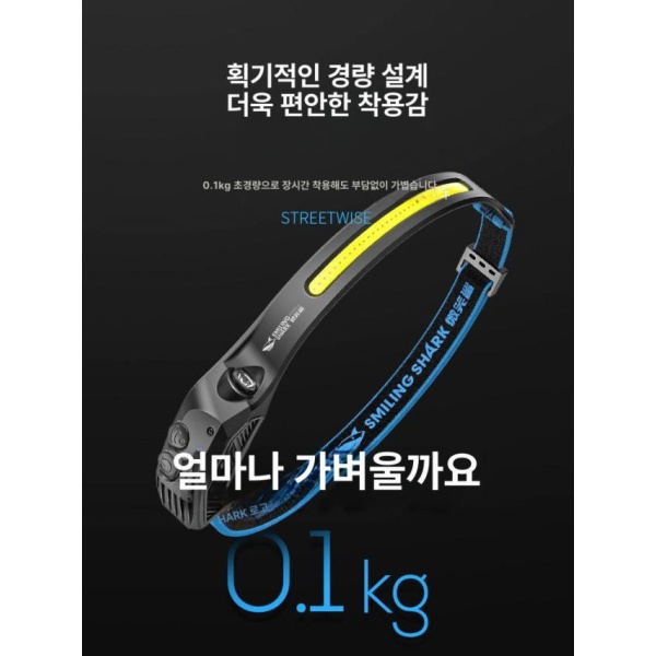 최강 작업용 헤드램프 충전식 안전모 강력 방수 LED 경량 1등 백색 30 1등 백색 30 - 상세 이미지 5