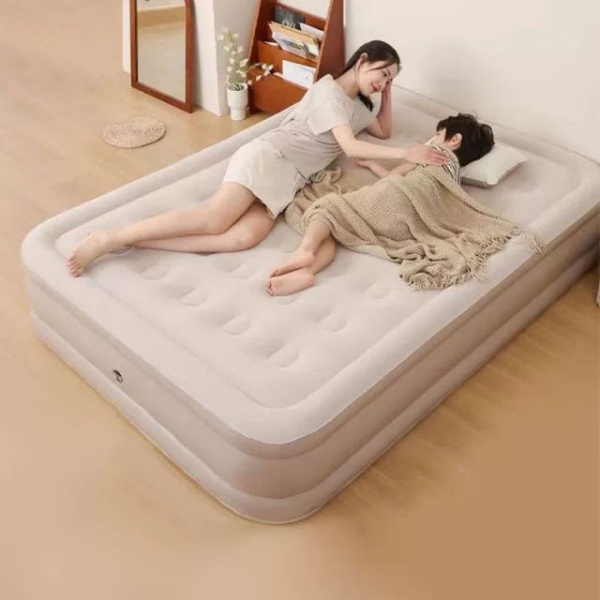 프리미엄 에어매트 싱글 베이지 마운트리버 자충매트 쿠디 블루 185x72x22 손펌프 블루 185x72x22 손펌프 - 상세 이미지 2