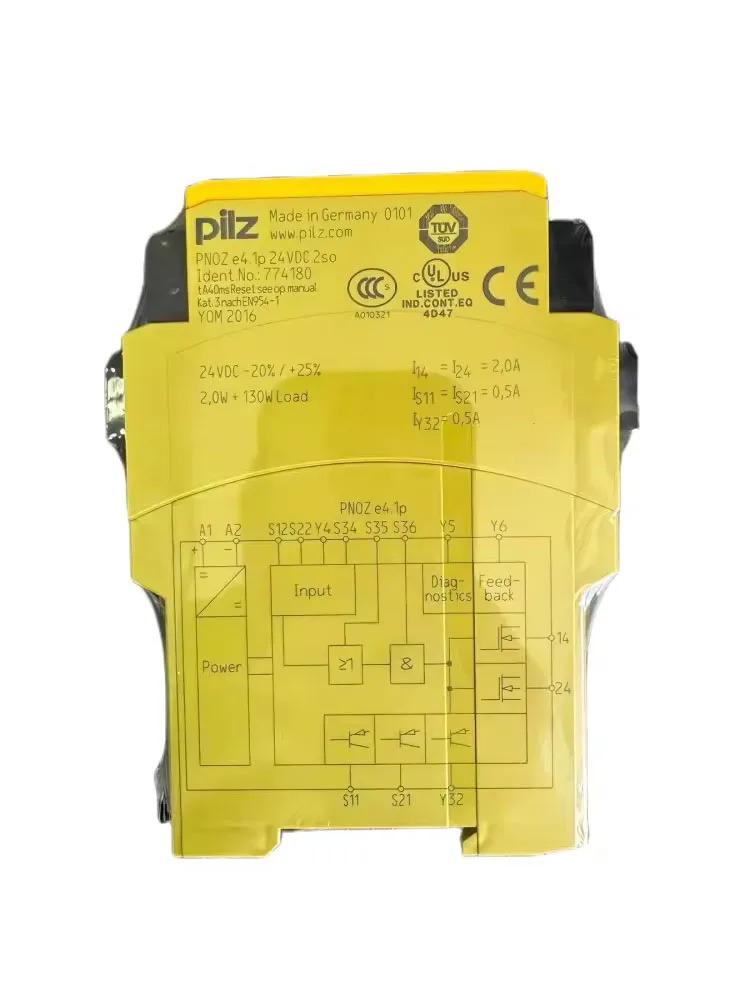 Pilz 774180 안전 릴레이 보안 모듈 PNOZ e4.1p 24VDC 2so 신