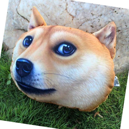 목쿠션 X-DOLLS 차량용 베개 XD101T시바견doge