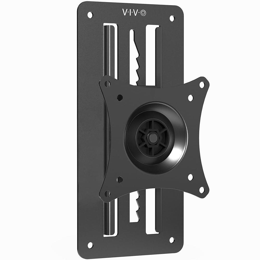 VIVO 높이 조절 가능한 17~32인치 단일 모니터 관절 벽 마운트, 최대 VESA 100x100mm, 검은색, Mountain-VW01A로 1 화면에 맞습니다 Black - 상품 이미지