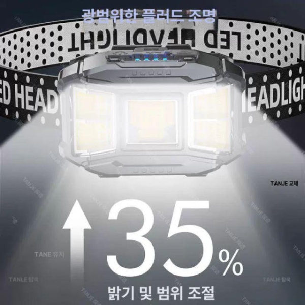 프리미엄 강력 헤드램프 조명 LED 경량 센서헤드랜턴 작업용 캠핑랜턴 야외 표준형 5 800mAh 리튬전지 비감응 표준형 5 800mAh 리튬전지 비감응 - 상세 이미지 2
