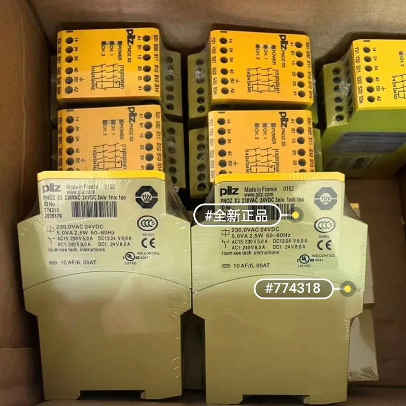 Pilz 774318 안전 릴레이 보안 PNOZ X3 230VAC 24VDC 3n/o 신
