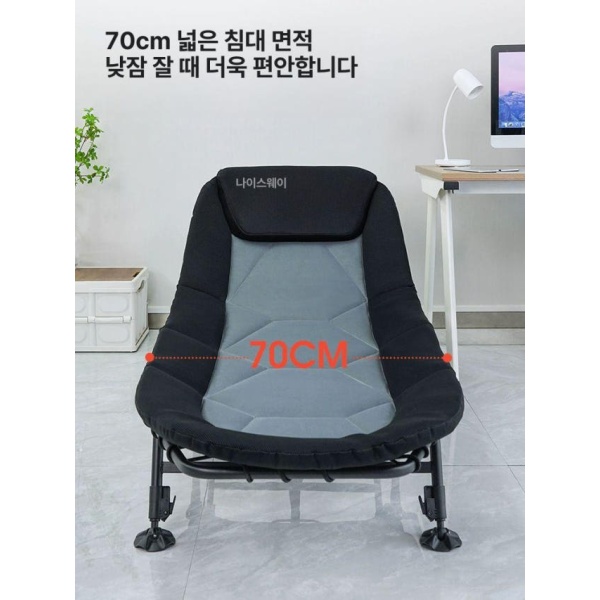 프리미엄 야전침대 캠핑 접이식 간이침대 대형 야외 백패킹 낮잠 침대-고정형 고급 낮잠 침대-고정형 - 상세 이미지 3