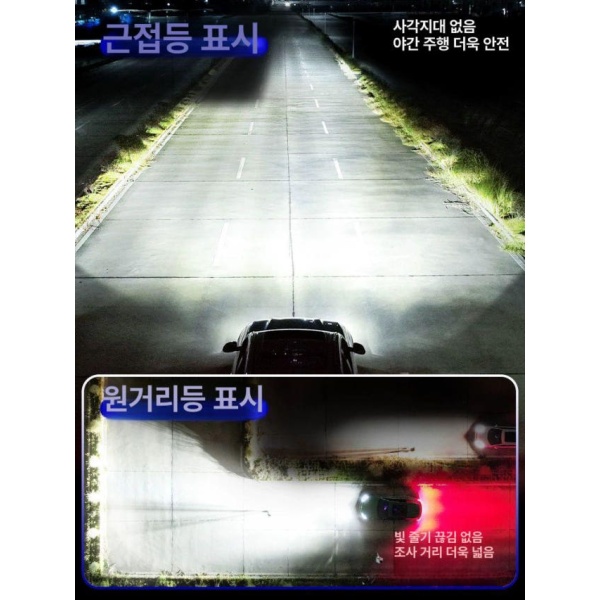 슈퍼파워 레이저 헤드라이트 전구 고휘도전구 LED전조등 자동차조명 차량용조명 36 모델 LED H 1 36 모델 LED 헤드라이트 H 1 로우빔 - 상세 이미지 2
