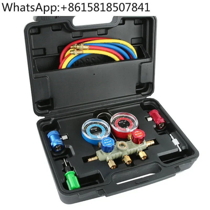 Hongsen S36F-1234-60 자동차 에어컨 불화물 측정기 냉매 도구 R1234FY 스노우 미터