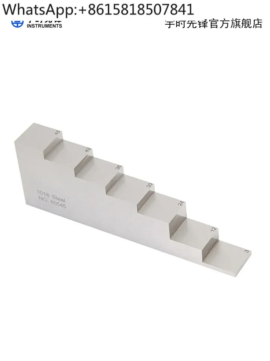 Yushi Pioneer 초음파 두께 리퍼 블록 6/7/8/10 단계 스테인레스 스틸 게이지 정확도 -0.02mm