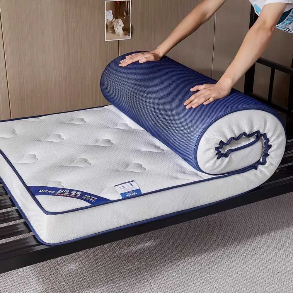 라텍스 매트리스 수면 토퍼 바닥 거실 푹신한 싱글 6cm 50x180cm - 상세 이미지 2
