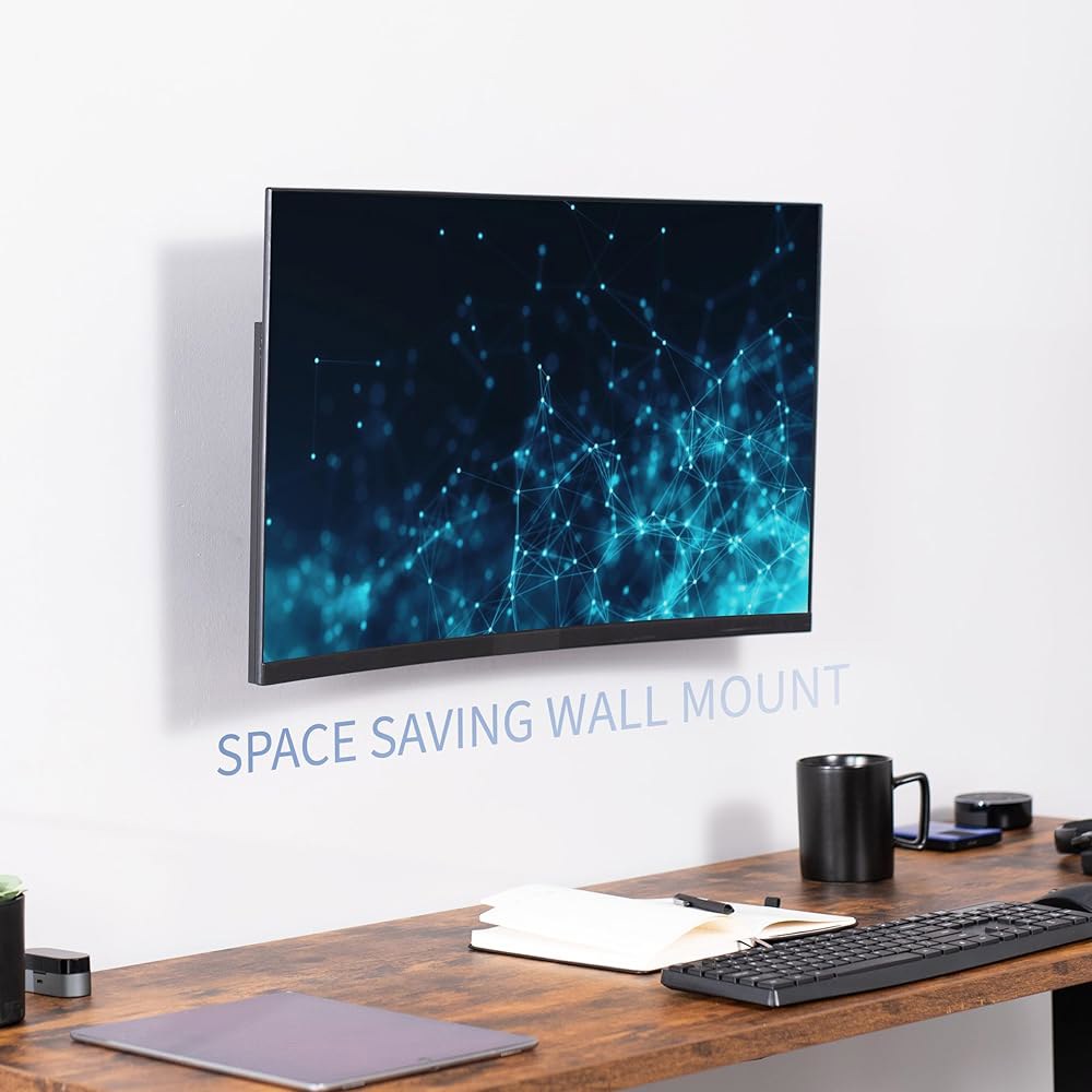 VIVO 높이 조절 가능한 17~32인치 단일 모니터 관절 벽 마운트, 최대 VESA 100x100mm, 검은색, Mountain-VW01A로 1 화면에 맞습니다 Black - 상세 이미지 2