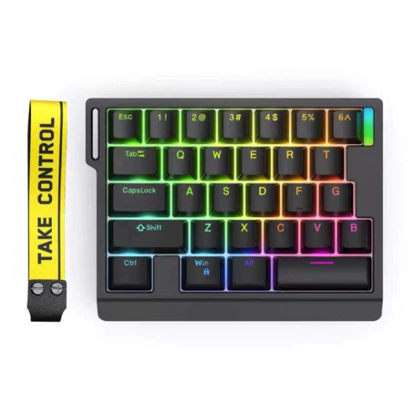 프리미엄 ZUOYA 8K HE30 무선 블루투스 RGB 기계식 게이밍 백라이트 고속 블랙 HE30 블랙 - 상품 이미지