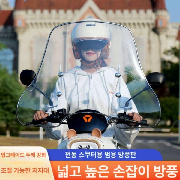 프리미엄 전기차 방풍막 핸드가드 유리 자동차 액세서리 겨울 라이딩 문콕 방지 방수 보호 소형 비포장-2.0 37 소형 비포장-2.0 37 - 상세 이미지 2