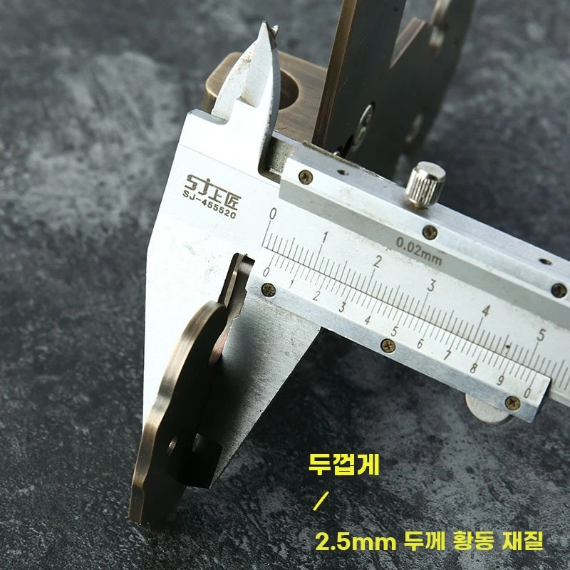 대문 빗장 걸쇠 고품질 고가구 골동품 잠금쇠 구름모양 A. 구름무늬 청동 25cm - 상세 이미지 4