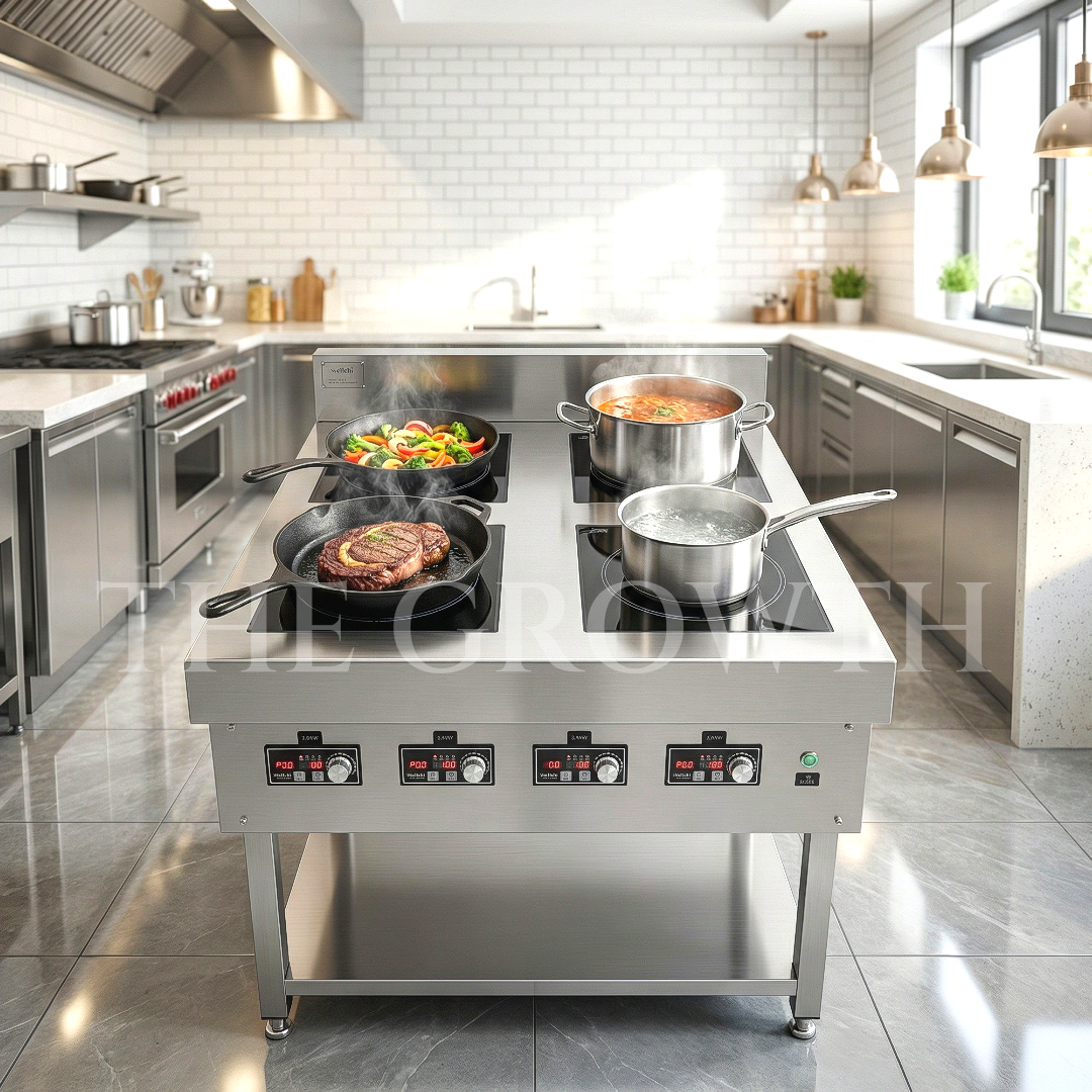 업소용인덕션 웰치 4구 높은 전기렌지 인덕션간택기 주방 영업용 식당용 14KW