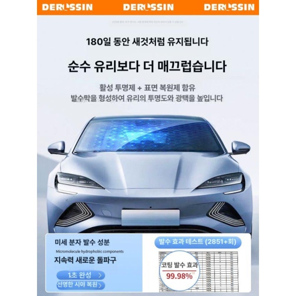 최강 자동차 유리 방수 코팅 스프레이 유리막코팅 발수코팅 자동차유리 독일 원액 방수제타올 프리미엄 독일 원액 코팅 방수제타올 - 상세 이미지 5