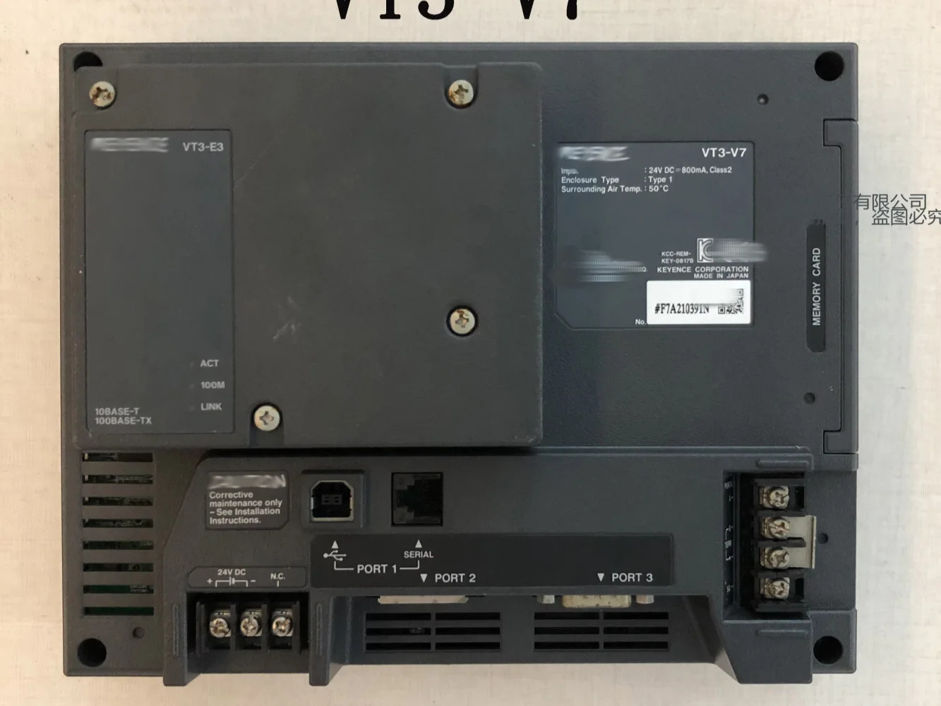 KEYENCE VT3-V7 LCD 터치스크린