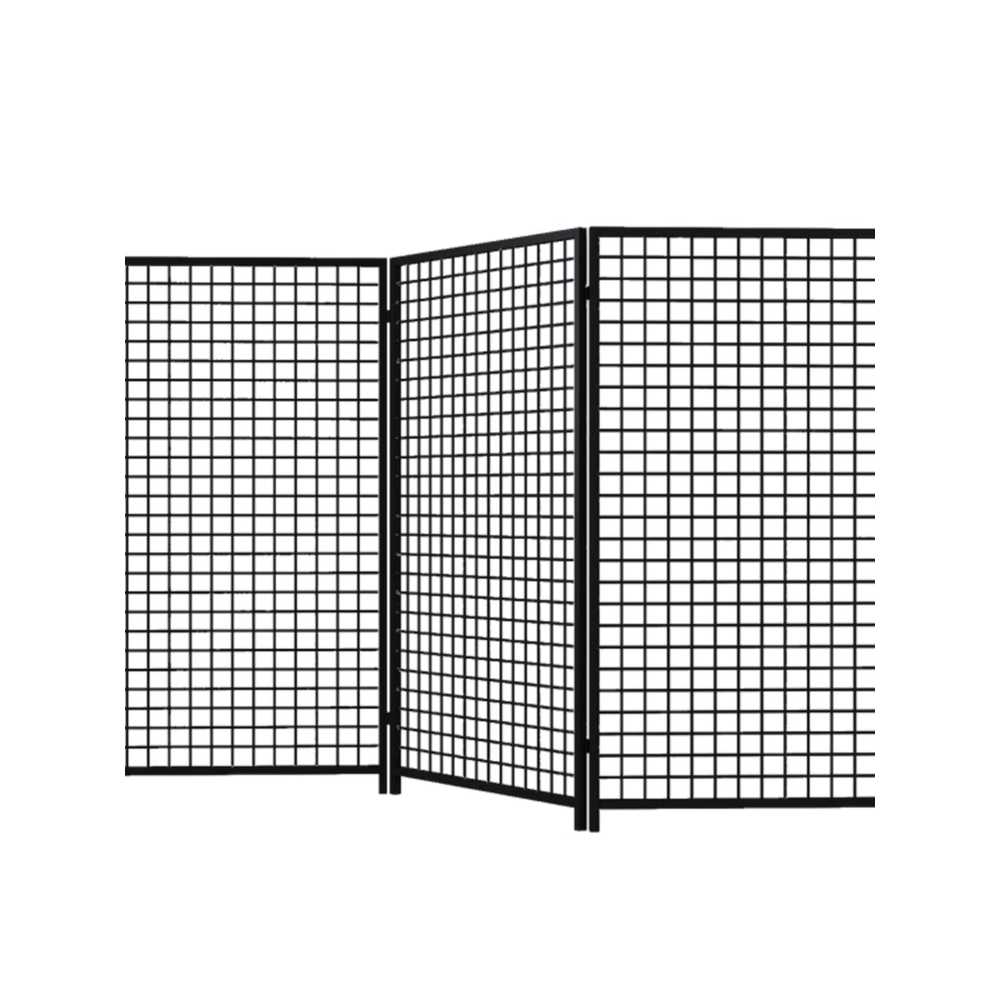 철망 파티션 메쉬망 접이식 작품 전시 진열대 가벽 100x180cm - 상세 이미지 4
