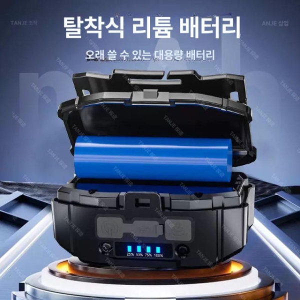 프리미엄 강력 헤드램프 조명 LED 경량 센서헤드랜턴 작업용 캠핑랜턴 야외 표준형 5 800mAh 리튬전지 비감응 표준형 5 800mAh 리튬전지 비감응 - 상세 이미지 5