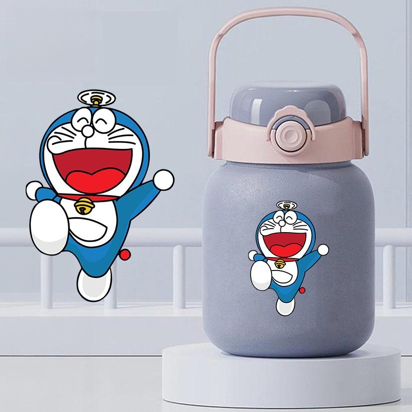 도라에몽 보온 머그컵 빨대 스테인리스 더블 대용량 텀블러 선물 900ml 샌드핑크 1 - 상품 이미지