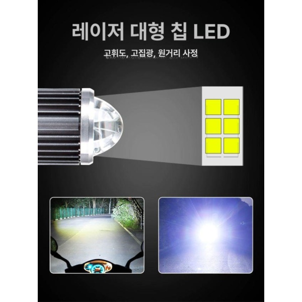 슈퍼파워 100W 전구형 헤드라이트 조명 하이빔 로우빔 12V 바이크 듀얼클로우 구리 포대 근황 일반형 듀얼클로우 구리 포대 근황 일반형 - 상세 이미지 4