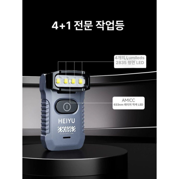 강력 안전 헬멧 헤드라이트 헤드랜턴 캡라이트 작업용 조명 방수 충전식 표준형 800mah 170 전환 철집 모자 표준형 800mah 170 전환 철집 모 - 상세 이미지 4