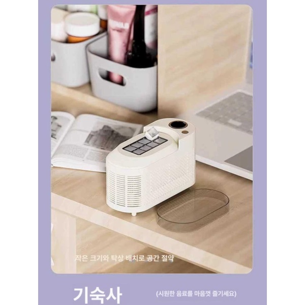 스마트 가정용 휴대용 미니제빙기 캠핑용 고속 아이스트레이 얼음 메이커 전기 화이트 실내외 겸용 화이트-실내외 겸용 - 상세 이미지 2