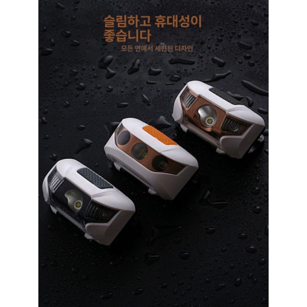 최강 야간 낚시 헤드램프 LED 휴대용 초경량 센서 작업용 낚시용 조명 8725 3개 건전지 화이트 센서 헤드램프 8725 3개 건전지 화이 - 상세 이미지 5
