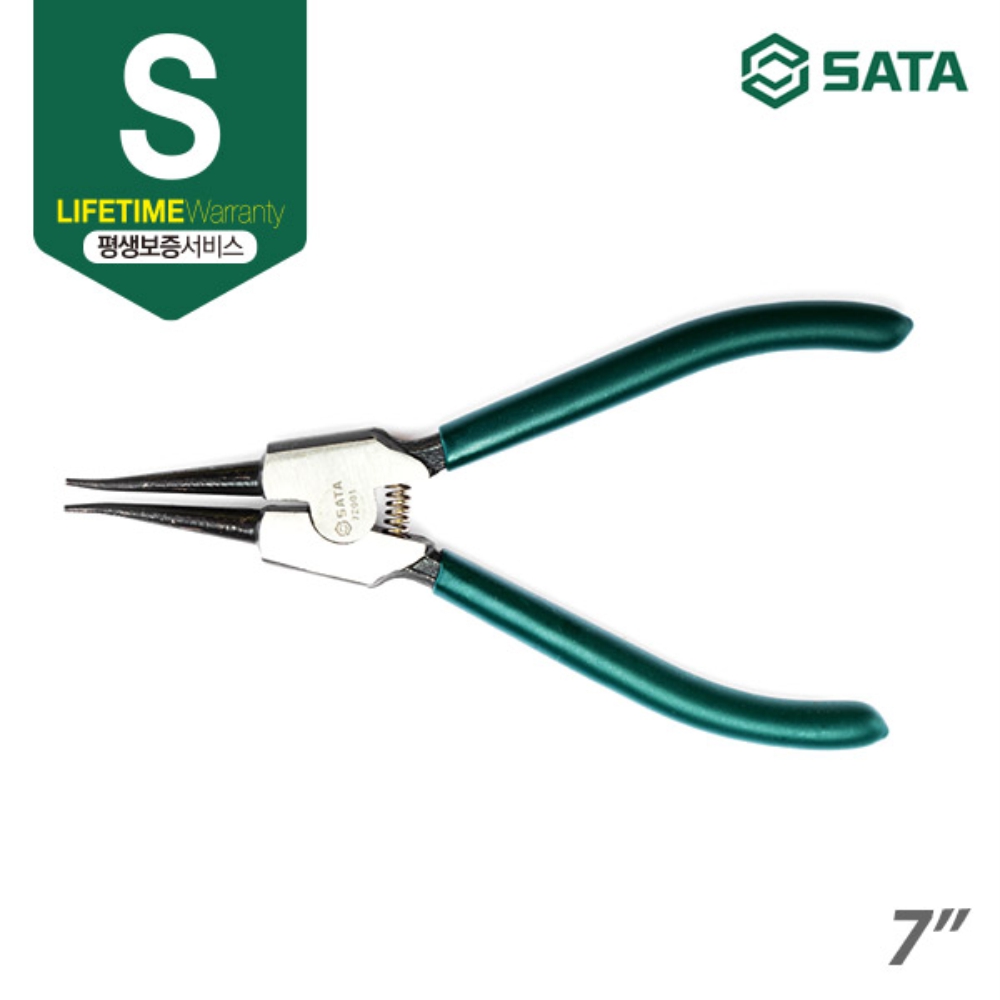 사타 SATA 외부 스냅 링 플라이어 직선 175mm 72001 벌림 쁘라이어 - 상세 이미지 2