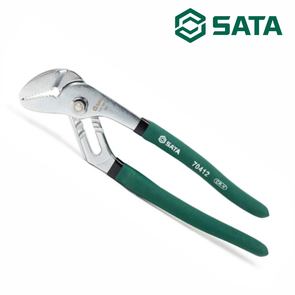사타 SATA 첼라 200mm 70411 워터펌프 스틸파이프배관 플라이어 - 상품 이미지