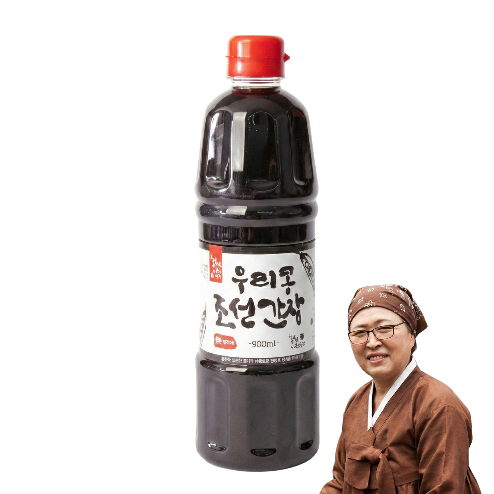 산지한입 국산 우리콩 조선간장 재래식 국간장 900ml, 1개 - 상품 이미지