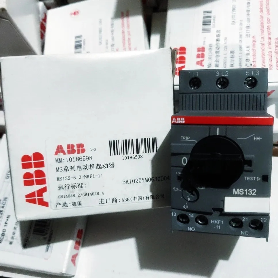 ABB 모터 스타터 MS132-6.3  HKF1-11 4-6.3 A
