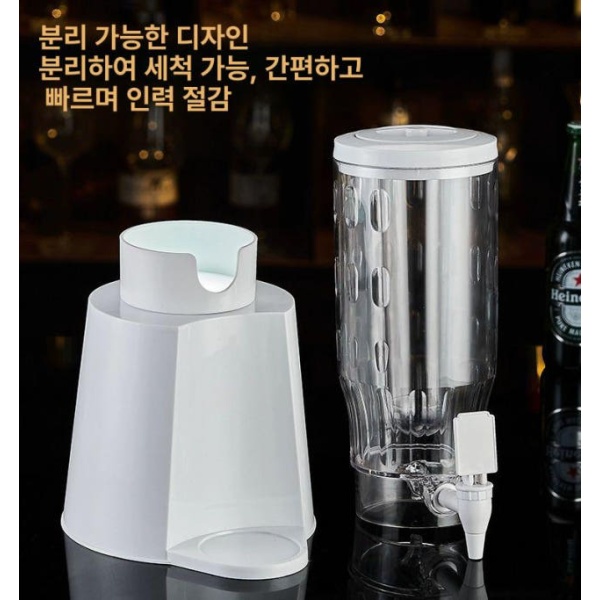 프리미엄 짐빔 쏘맥 쿨러 소주잔 타워 산토리 3L 화이트아이스 튜브 있음 조명 3L 화이트-아이스 튜브 있음-조명 - 상세 이미지 4