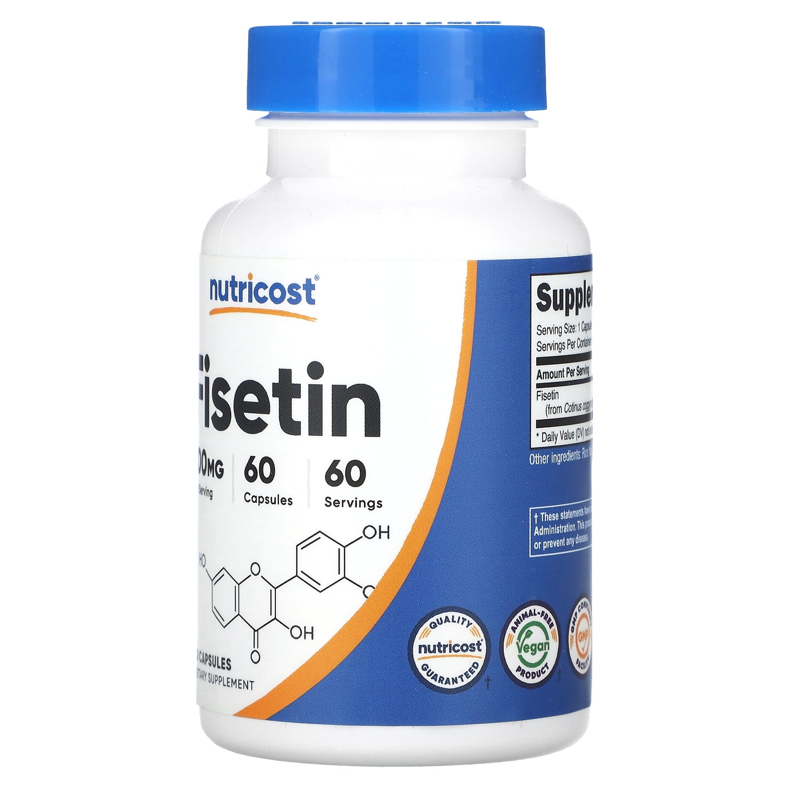 뉴트리코스트 피세틴 100mg 안개나무 60캡슐, 1개 이미지 8
