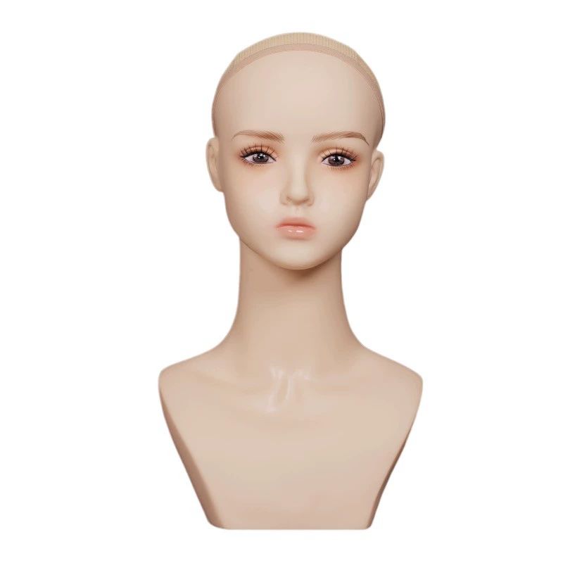 여자 마네킹 가발 여성 쇼윈도 헤어 촬영 다양한 스탠드 연습용 헤어마네킹 이용사 홀더 - 상품 이미지