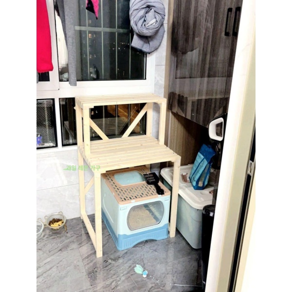 모던 고양이화장실 다이 선반 가구 캐비닛 세로 60cmx50cmx60cm 60cmx50cmx60cm - 상세 이미지 3