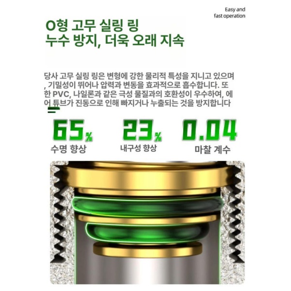 최고성능 압축기 액세서리 공기 호스 C형 공기압축기 퀵 커넥터 에어 압력게이지 에어콤프 소형 8 mm 수 1개 8 mm 수 커넥터 1개 - 상세 이미지 3