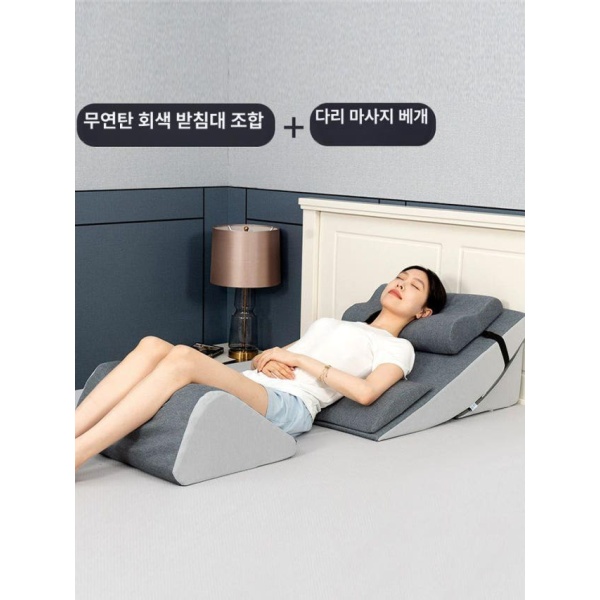 프리미엄 침대 등받이 쿠션 빅 노인 대형 회색 분홍색 다크그레이 쿠션-저녁 쿠션-저녁 회색 - 상세 이미지 4