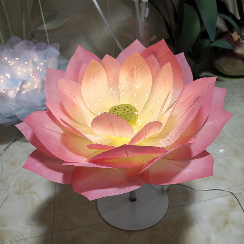 자이언트 플라워조명 대형 연꽃 LED 웨딩 파티 장식 - 상세 이미지 5
