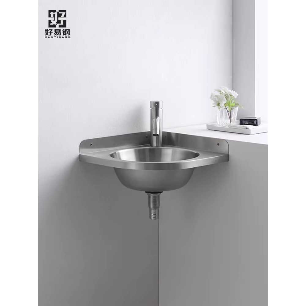 코너 세면대 탕비실 수도꼭지 주방 스텐 욕실 벽붙이 8207 단품 + 스테인리스 수동 냉수 수전 - 상세 이미지 3