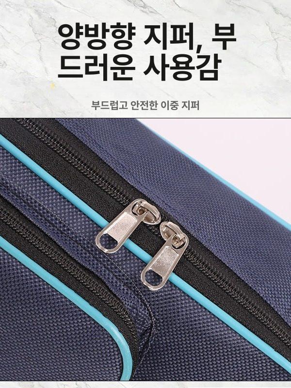 짧은 낚싯대가방 낚시 블랙 미니 방수 케이스 소형 얼음 블루 두꺼운 캔버스 45cm - 상세 이미지 4