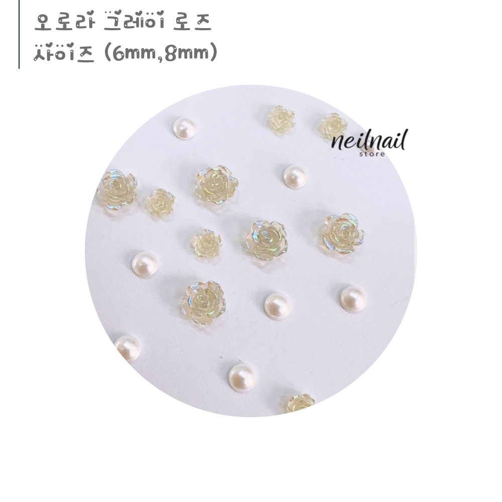 장미 로즈 파츠 봄 네일아트 재료 이미지 6