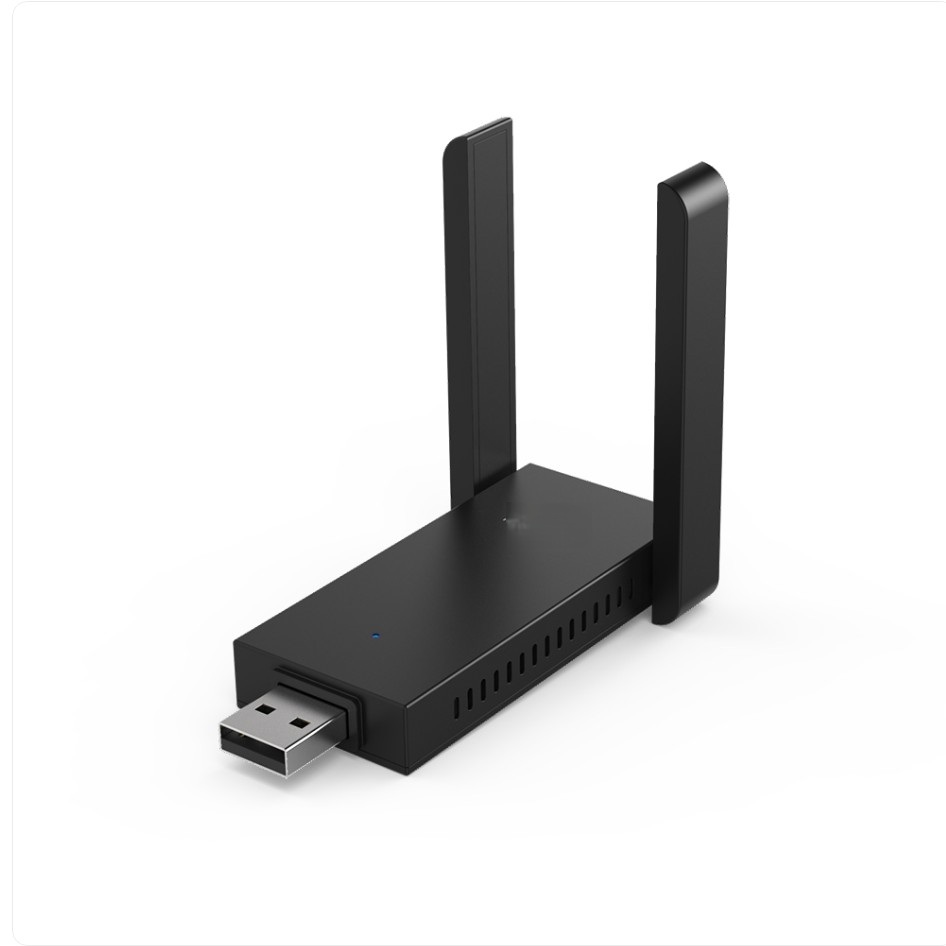 데스크탑 USB 무선 랜카드 듀얼 안테나 동글이 노트 와이파이 동글 수신기 1300Mbps - 상품 이미지
