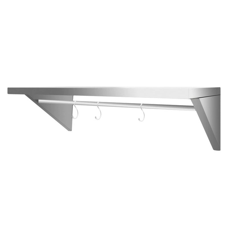 주방 벽걸이 선반 업소용 수납 다용도 식당 스테인리스 길이 50cm 폭 30cm