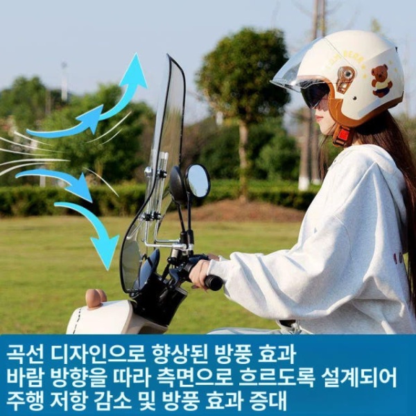 프리미엄 전기차 방풍막 핸드가드 유리 자동차 액세서리 겨울 라이딩 문콕 방지 방수 보호 소형 비포장-2.0 37 소형 비포장-2.0 37 - 상세 이미지 5