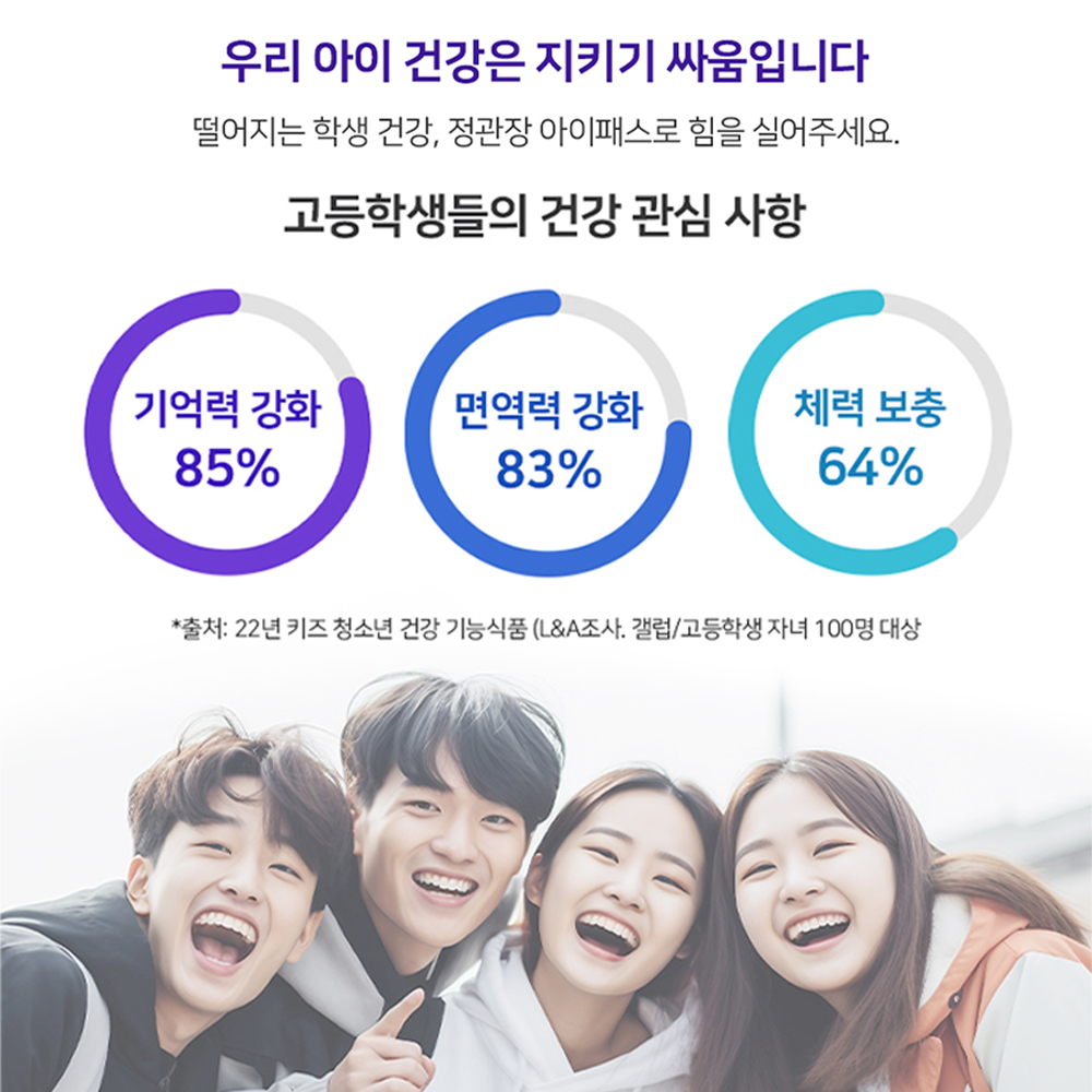 정관장 아이패스 M 수험생 피로 개선 홍삼 10포 50ml (중학생) - 상세 이미지 4
