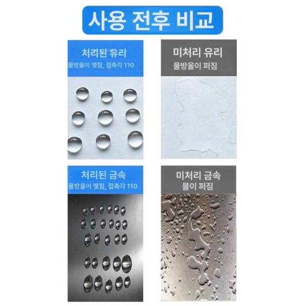 프리미엄 유리 발수 코팅 스프레이 방수 금속 초소수성 습식 자동차 광택 투명 고무 100g 샘플 자연건조형 100g 샘플 자연건조형 - 상세 이미지 3