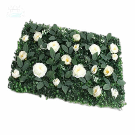 윤우상사OEM Gstore 가드닝장식 테라스정원조경 그린테리어 정원 인테리어 벽장식 인조잔디 화이트로즈